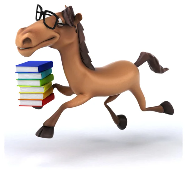 Fun cartoon horse — Stock Photo, Image