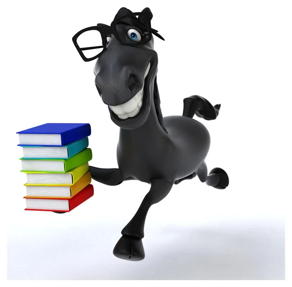 Leuke cartoon paard — Stockfoto