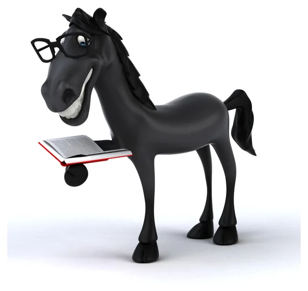 Fun cartoon horse — Stock Photo, Image