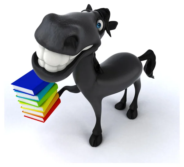 Fun cartoon horse — Stock Photo, Image