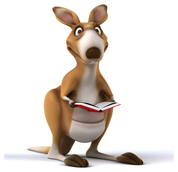 Szórakoztató karikatúra-kenguru — Stock Fotó