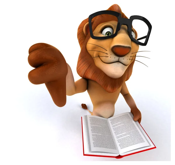 Fun cartoon lion — Stock Photo, Image