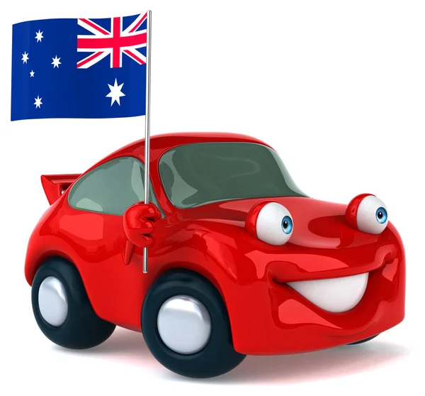 Fun cartoon car — Stock Photo, Image