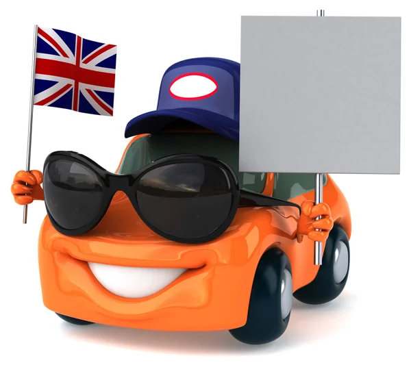 Fun cartoon car — Stock Photo, Image