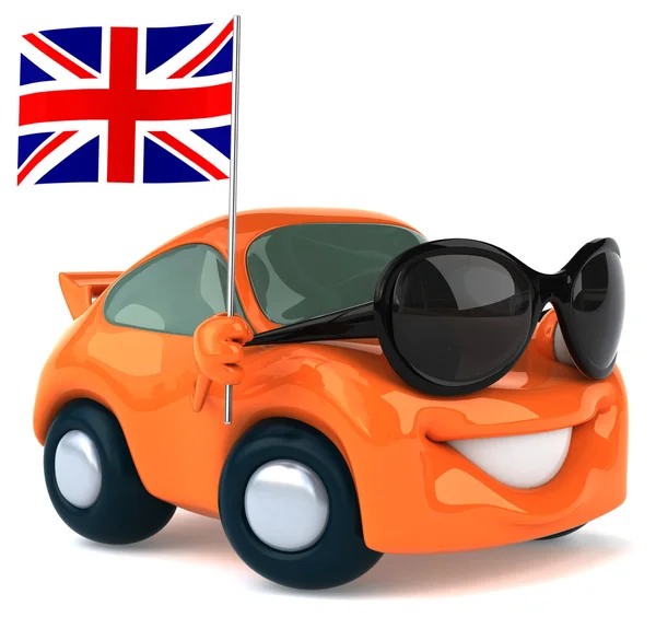 Fun cartoon car — Stock Photo, Image