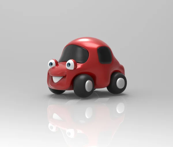 Spaß Cartoon Auto — Stockfoto