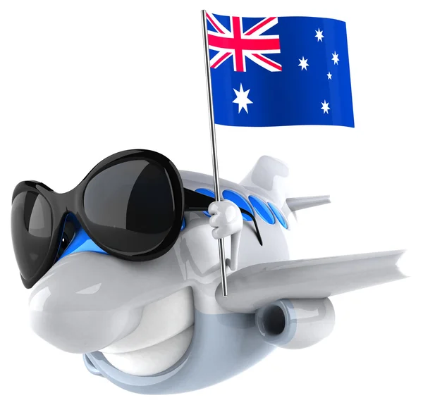 Fun cartoon plane — Stock Photo, Image