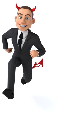 Eğlenceli karikatür işadamı