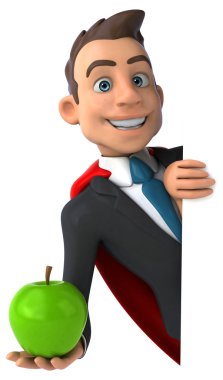 Eğlenceli karikatür işadamı