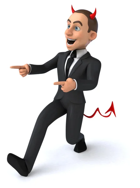 Fun cartoon businessman — Stock Photo, Image