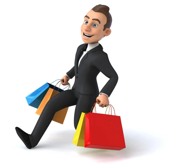 Fun cartoon businessman — Stock Photo, Image