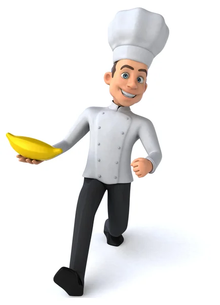 Divertido chef dos desenhos animados — Fotografia de Stock