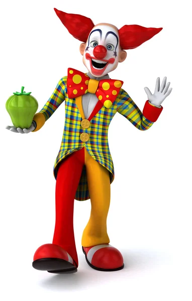 Leuke cartoon clown — Stockfoto