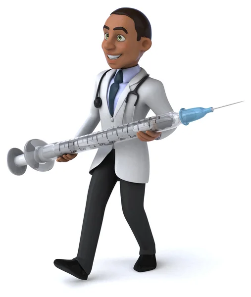 Fun cartoon doctor — Stock Photo, Image