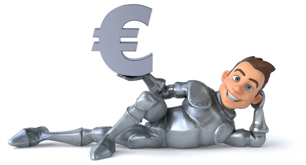 Fun cartoon knight — Stock Photo, Image