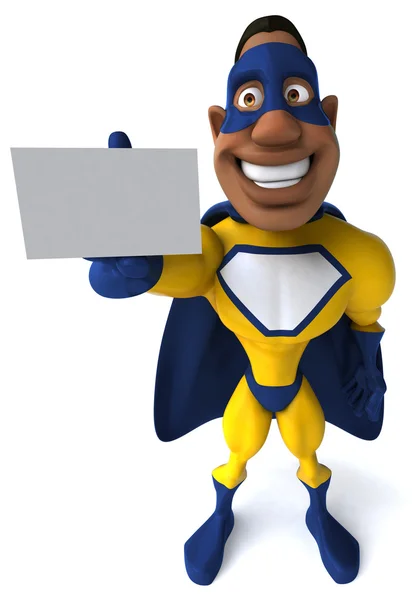 Fun cartoon superhero — Stock Photo, Image