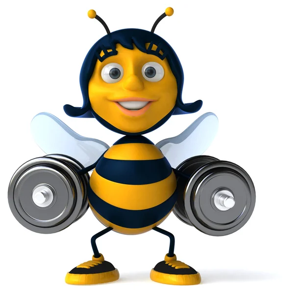 Fun cartoon bee — Stock Photo, Image