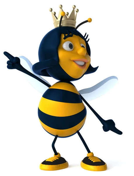 Fun cartoon bee — Stock Photo, Image