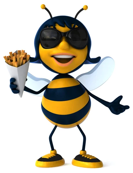 Fun cartoon bee — Stock Photo, Image