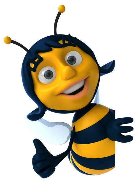 Leuke cartoon bee — Stockfoto