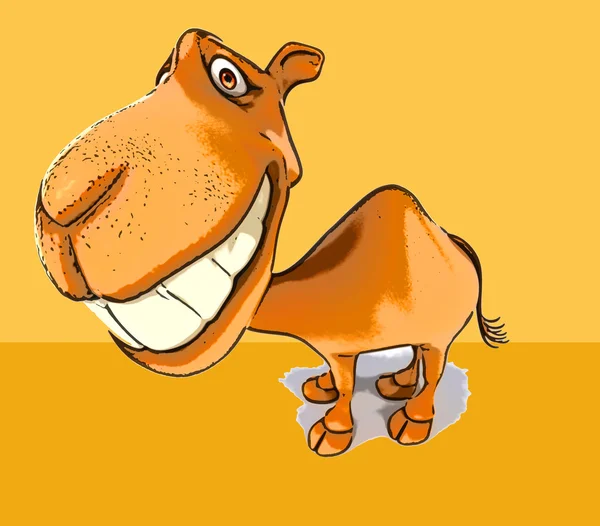 Fun cartoon camel — Stock Photo, Image