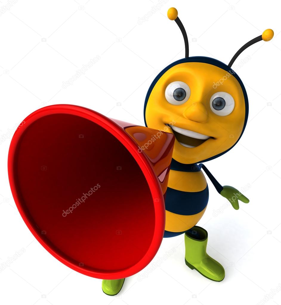 Fun cartoon bee