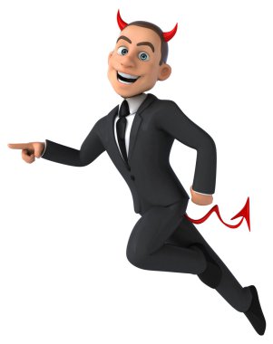 Eğlenceli karikatür işadamı