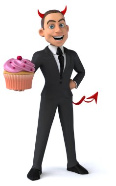 Eğlenceli karikatür işadamı