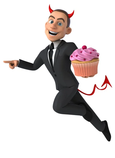 Fun cartoon businessman — Stock Photo, Image