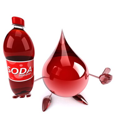 Eğlenceli çizgi film kan damlası