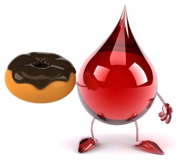 Eğlenceli çizgi film kan damlası