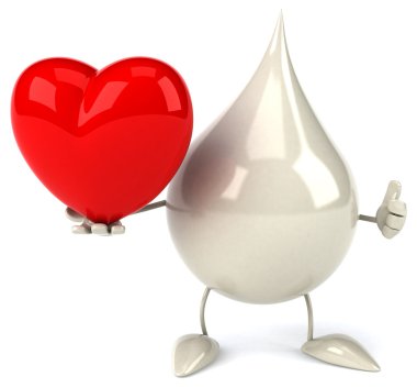 Eğlenceli çizgi film süt damla