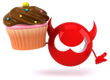 Komik karikatür virüs işareti