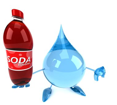 komik karikatür su damlası