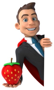 Eğlenceli karikatür işadamı