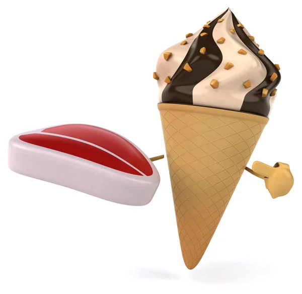 Leuke cartoon Ice cream — Stockfoto
