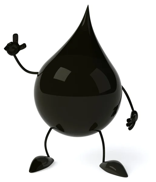 Kreskówka kropla oleju — Zdjęcie stockowe