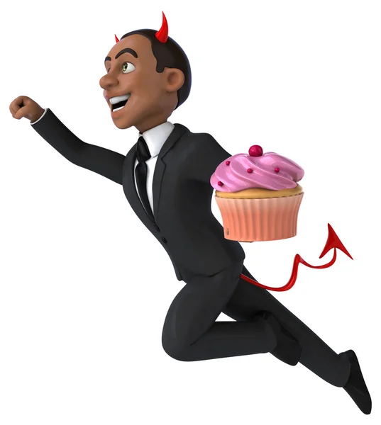 Fun cartoon businessman — Stock Photo, Image