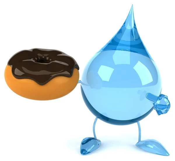 Engraçado desenho animado gota de água — Fotografia de Stock