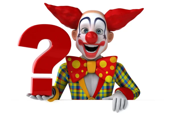 Spaß Cartoon Clown — Stockfoto