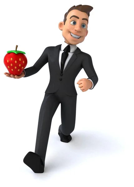 Fun cartoon businessman — Stock Photo, Image