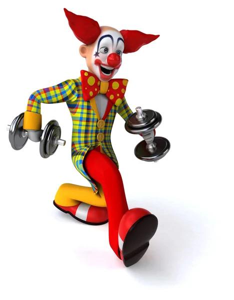 Spaß Cartoon Clown — Stockfoto