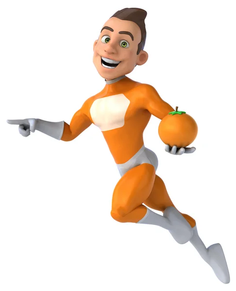 Fun cartoon superhero — Stock Photo, Image