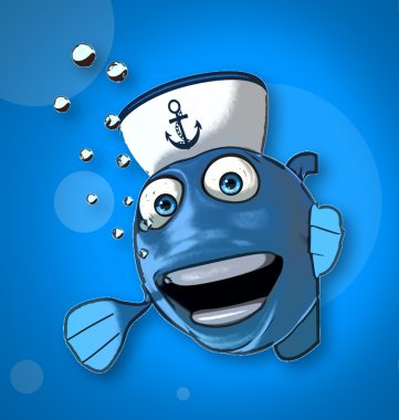 eğlenceli çizgi film balık