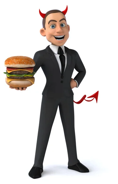 Fun cartoon businessman — Stock Photo, Image