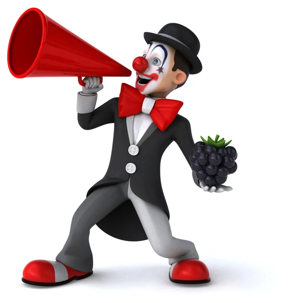 Fun cartoon clown — Stock Photo, Image