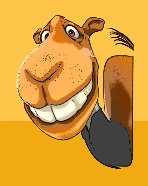 Eğlenceli çizgi film deve