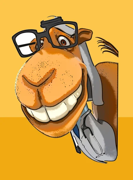 Eğlenceli çizgi film deve