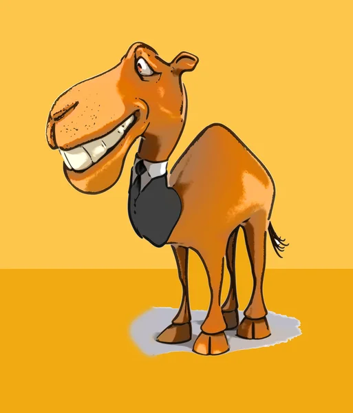 Fun cartoon camel — Stock Photo, Image