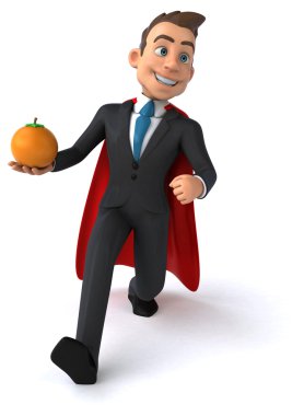 Eğlenceli karikatür işadamı